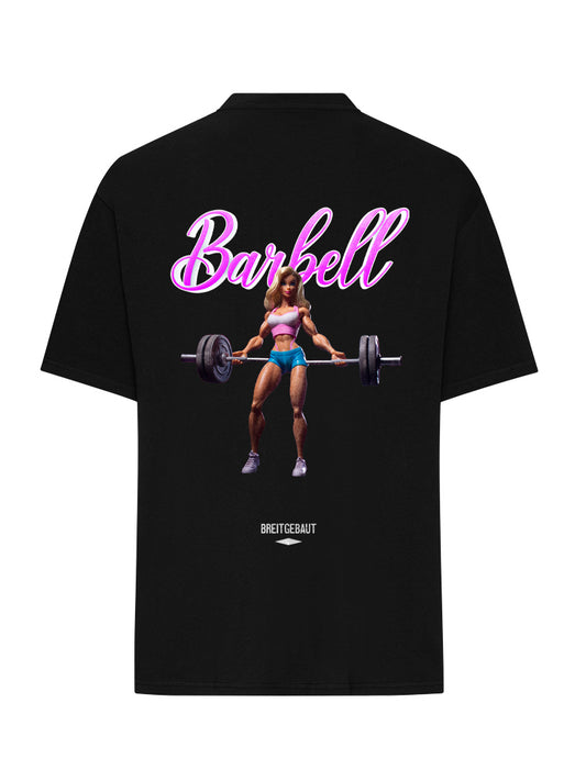 BARBELL T SHIRT OVERSIZE BLACK (BACKPRINT)