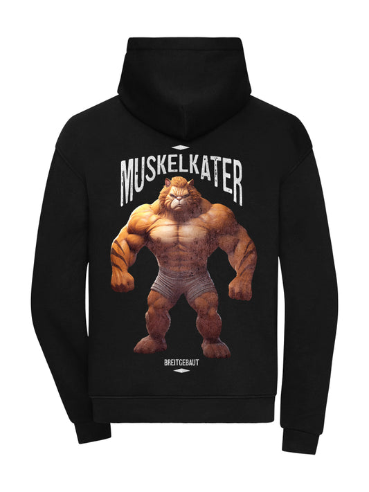 MUSKELKATER HOODIE 360GSM OVERSIZE BLACK (BACKPRINT)