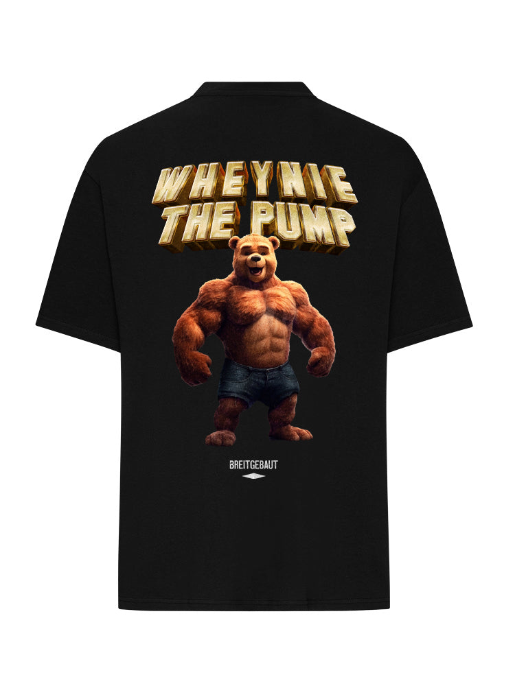 WHEYNIE THE PUMP T SHIRT OVERSIZE BLACK (BACKPRINT)